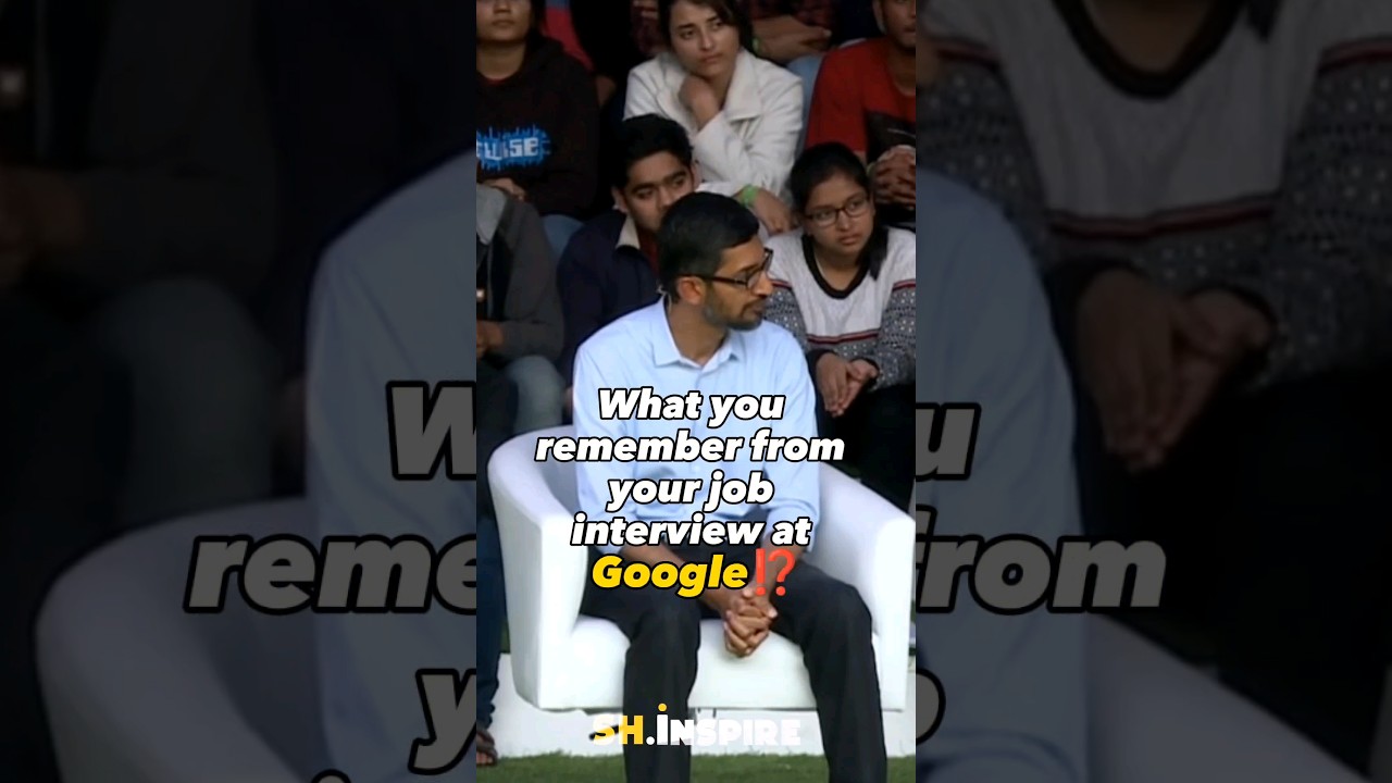Sundar Pichai's Job Interview Experience At Google🔥 । Google CEO
