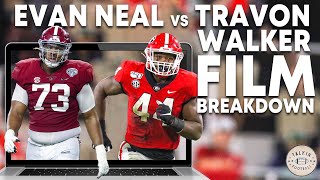 Evan Neal vs. Travon Walker Film Breakdown