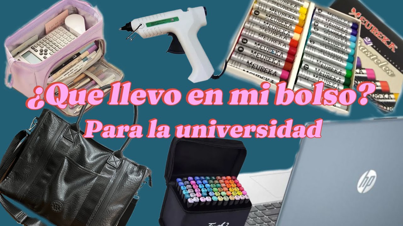 ¿QUE LLEVO EN MI BOLSO PARA LA UNIVERSIDAD?/ yo te muestro todos los detalles