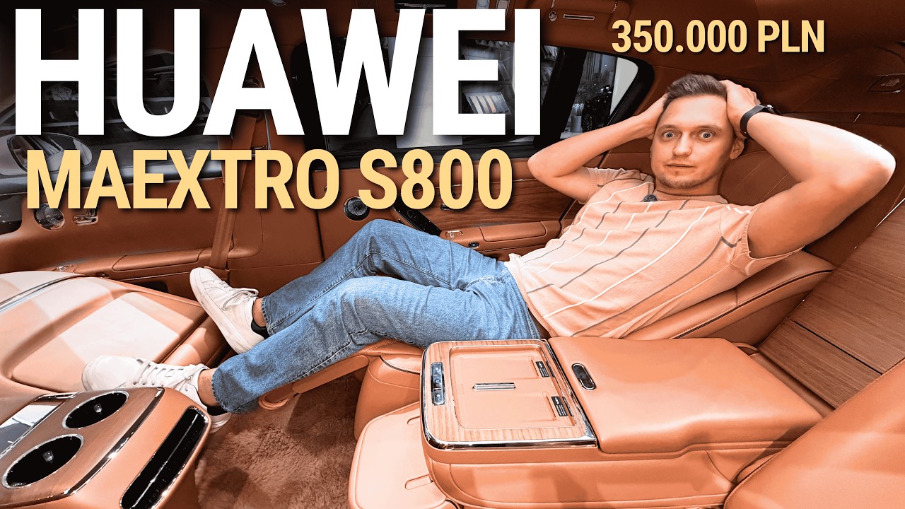 CHIŃSKI LUKSUSOWY ELEKTRYK OD HUAWEI ZA 350.000 ZŁ 🤯 Lepszy od Maybacha i Rolls Royca?