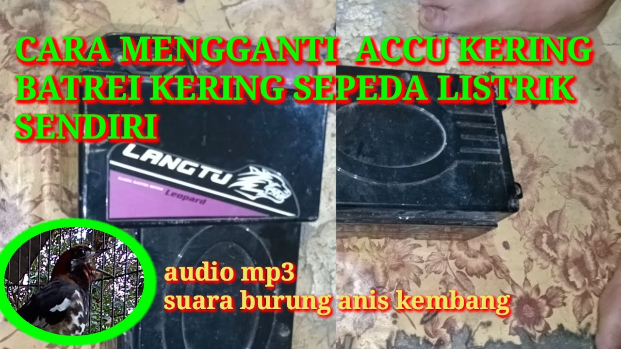 Cara memperbaiki accu / batrei kering sepeda listrik