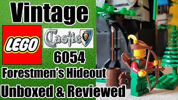 Vintage Lego Castle Set 6054 - De schuilplaats van de boswachters - Uitgepakt en beoordeeld!