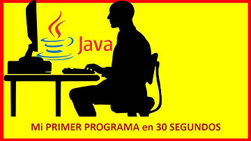 mi primer programa en java en 30 segundos