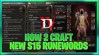 Diablo 4 How to Craft the Brand New Season 15 RuneWords Example Guide in Horadric Cube