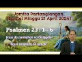 Jamita partangiangan epistel minggu tgl 21 april 2024 psalmen 2316