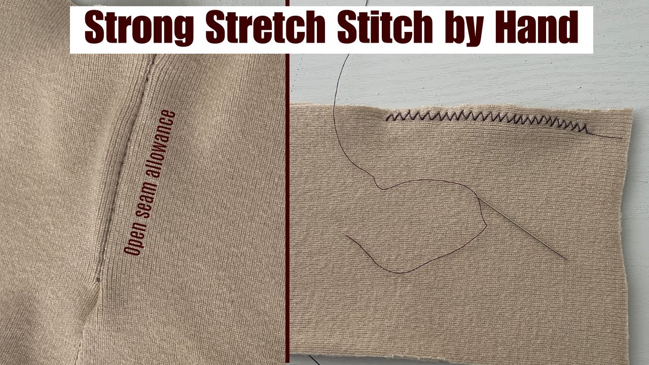 Hand Sewing Zigzag | part 2 | Hand Sewing Knit fabric | Hand