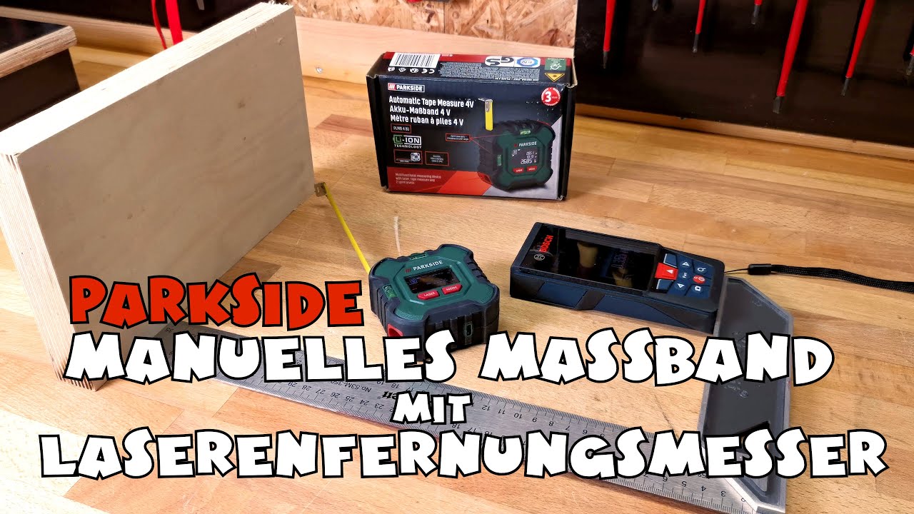 PARKSIDE® digitales Laser Massband PLMB 4 B1 - YouTube