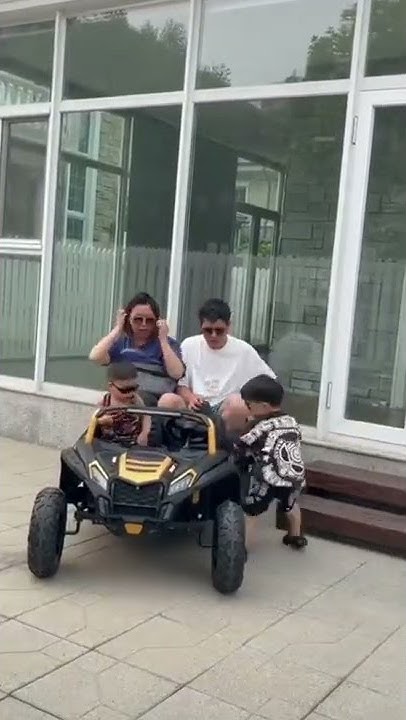 4 Seater Power Wheels Kids Ride On Car With Parental Remote Control ...