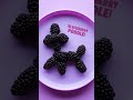 Play with your fruit to make a blackberry poodle