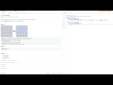 130. Surrounded Regions - JavaScript - Easy To Understand