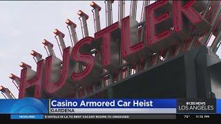 Armored truck guard shot, another wounded during ambush outside Hustler Casino in Gardena