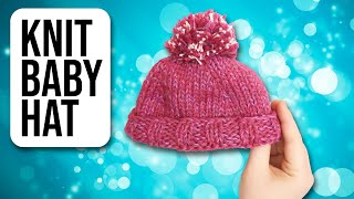 How to Knit a Baby Hat for Beginners 9-18 Month Baby Knit Hat with Pom Pom by Last Minute Laura 180 views 3 months ago 24 minutes