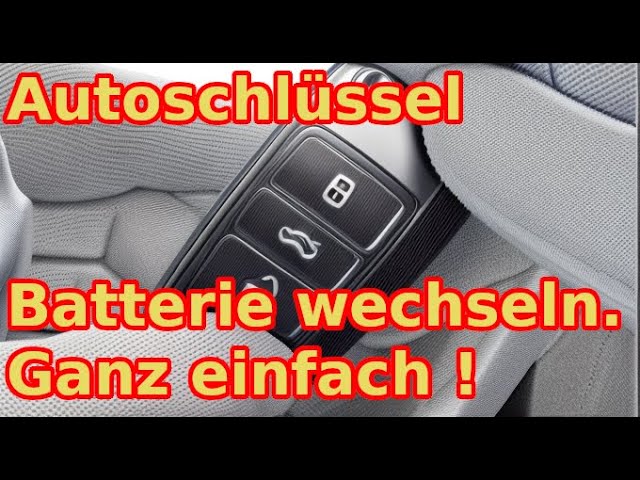 Schlüsselbatterie wechseln VW Passat B8, Skoda Superb 3V, Tutorial