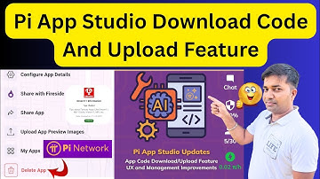 Pi App Studio Download Code And Upload Feature|| Pi App Studio Updates|| Pi App Studio New UI