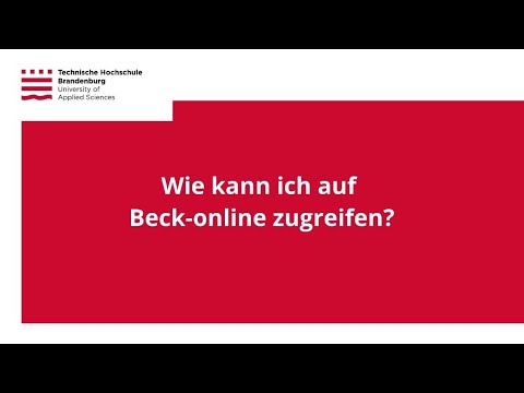 Wie kann ich auf Beck-online zugreifen?