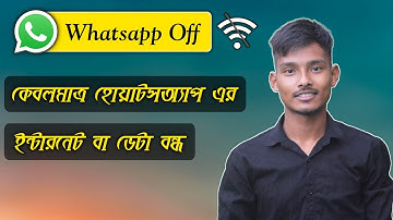 Turn Off Whatsapp Messages But Use Internet Or Wifi Connection / Whatsapp Internet Off Bangla