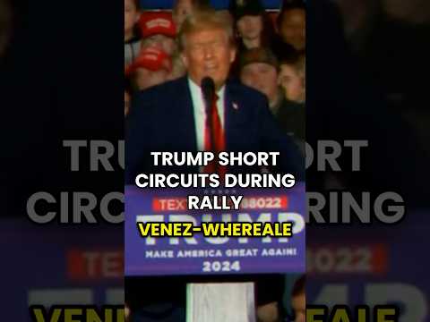 Trump UNABLE TO SPEAK, Short Circuits During Rally