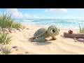 Baby Turtle Crawls So Slow! 🐢🌿 | Cute Kids Song | Gentle Nursery Rhyme for Toddlers