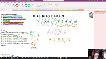 Five Number Summary: Odd Data Set