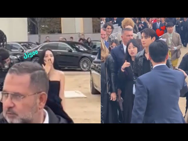 OMG Jimin Arrives at Dior Fashion Show in Paris with Cha Eunwoo