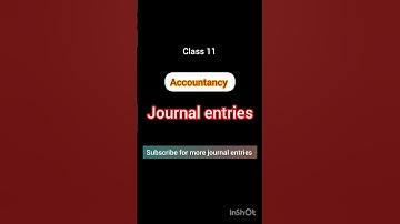 #Accountancy class 11 chapter 3 Recording transaction -1 journal entries subscribe for ledger entry📝