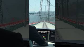World&#39;s highest railway bridge Chenab Bridge.#chenabrailbridge#indianrailways#vandebharatexpress