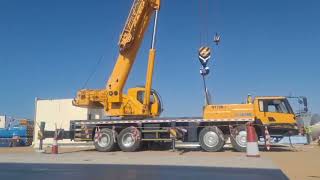 mobile crane xcmg 70tone at neom project#neomcity #saudiarabia #craneoperators