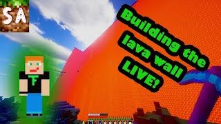 Building The Great Spawn Wall on the Sweet Anarchy Server!