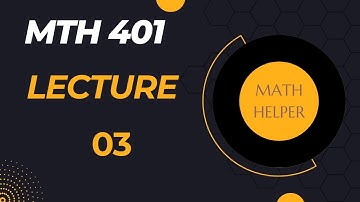 MTH401 lecture 3 | MTH 401short lecture 3 | Differential equation | method of separable of variables
