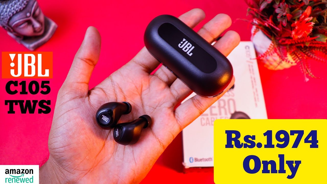 JBL C105 TWS True Wireless Earphones Review Price.1994 Only Renewed