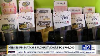 Mississippi Match 5 jackpot soars to $705,000