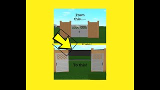 NEW bloxburg update! 8.7! ( fences gates! And more! )