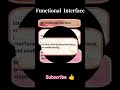 ✨The coolest feature in Java 8- Functional interface✨ #shorts #functionalinterface #java8