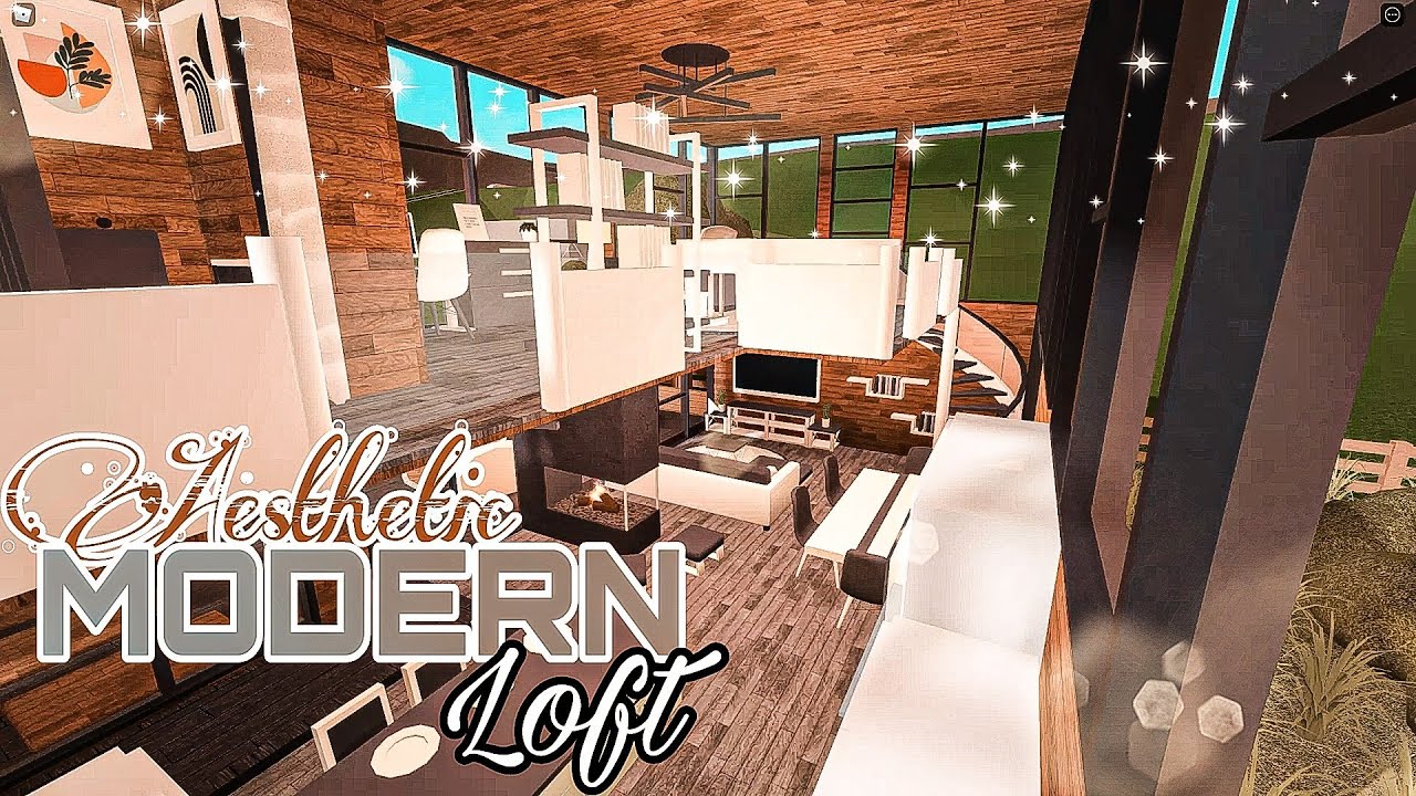 ROBLOX Bloxburg Aesthetic Modern Loft House 79k YouTube