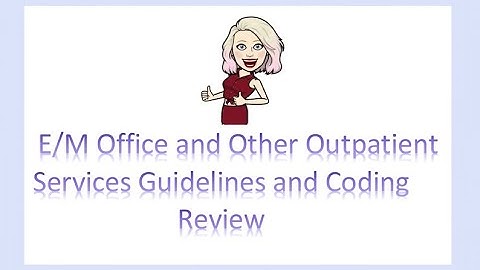 Office and Other Outpatient 2021 Guideline and Coding Review