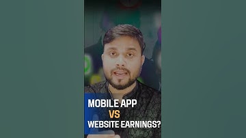 Mobile App vs Website Earnings? | Why App Business is Better Than Websites? #shorts