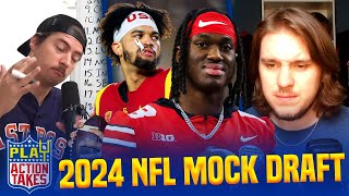 THE BEST 2024 NFL Mock Draft | Play Action Takes