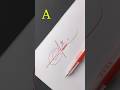 Elegant Letter A Signature Design | Luxury Handwriting Style