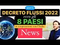 DECRETO FLUSSI 2022: ECCO GLI 8 PAESI IN COOPERAZIONE CON L’ITALIA