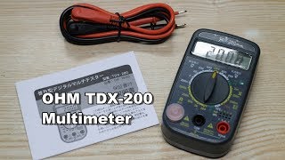 激安デジタルマルチテスターOHM TDX-200の開封とスーパーカブのバッテリーを計測する件