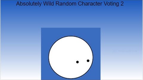 Absolutely Wild Random Character Voting 2