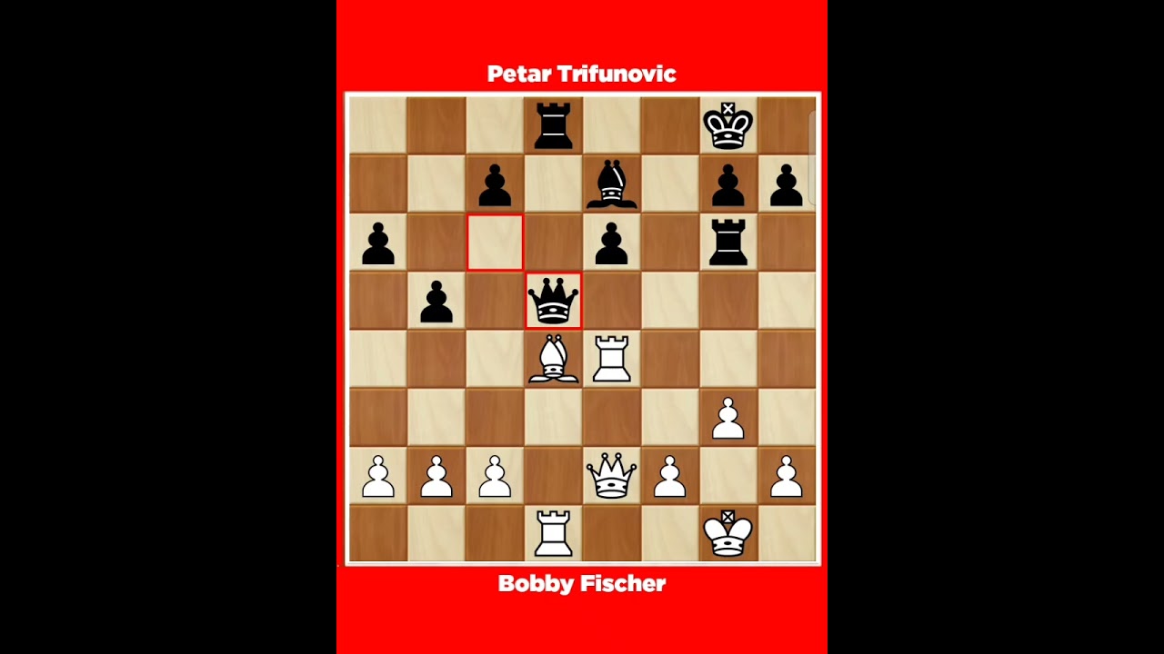 Robert James Fischer vs Petar Trifunovic √ It Bled Slovenia, 1961.