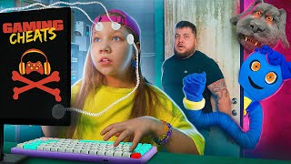 Cheater at school 24 hours! Xenia uses cheats in real life! FNAF School!