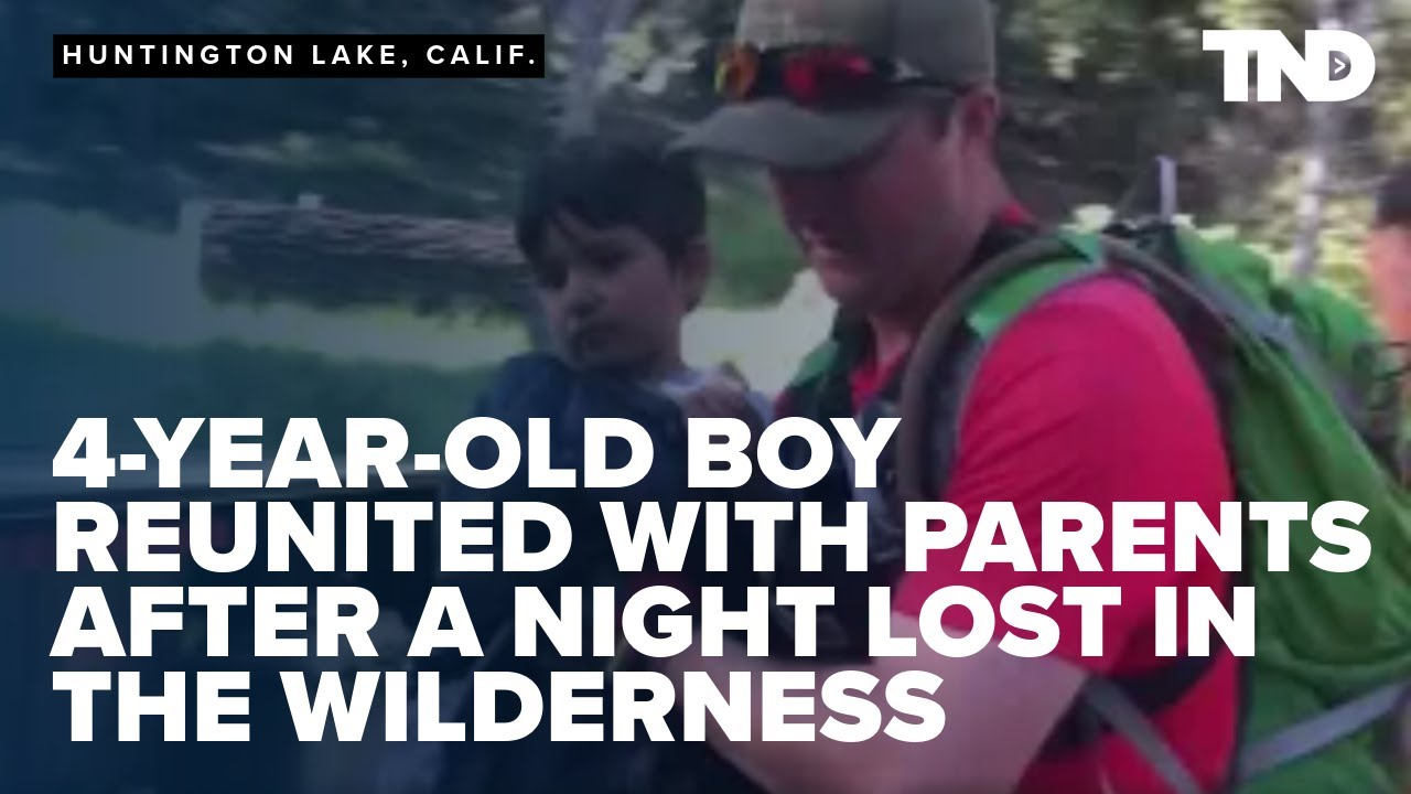 A 4-year-old boy is reunited with his parents after a night lost in the ...
