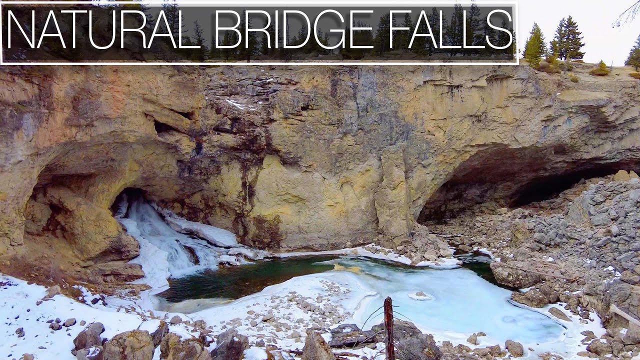 Nature Walk - 4k60 - Natural Bridge Falls in Montana - Virtua Treadmill Trails Tour - City Walks