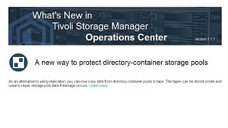 IBM Spectrum Protect 7.1.7 - Directory Container Tape Copy Pools - Demo