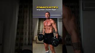 Одно упражнение, которое реально строит ягодицы дома — румынская тяга с гантелями #ягодицыдома