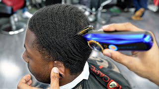 *MUST SEE* HAIRCUT TUTORIAL: HIGH TAPER ON WAVES* CRISPY LINE UP