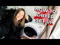 How to set up a PORTABLE DRYER | Installation + Tips | Small Apartment Without Hookup