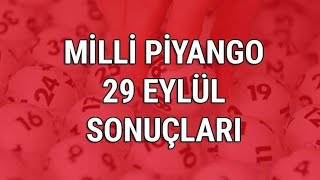 Milli Piyango Çekiliş Sonuçları 29 Eylül 2020